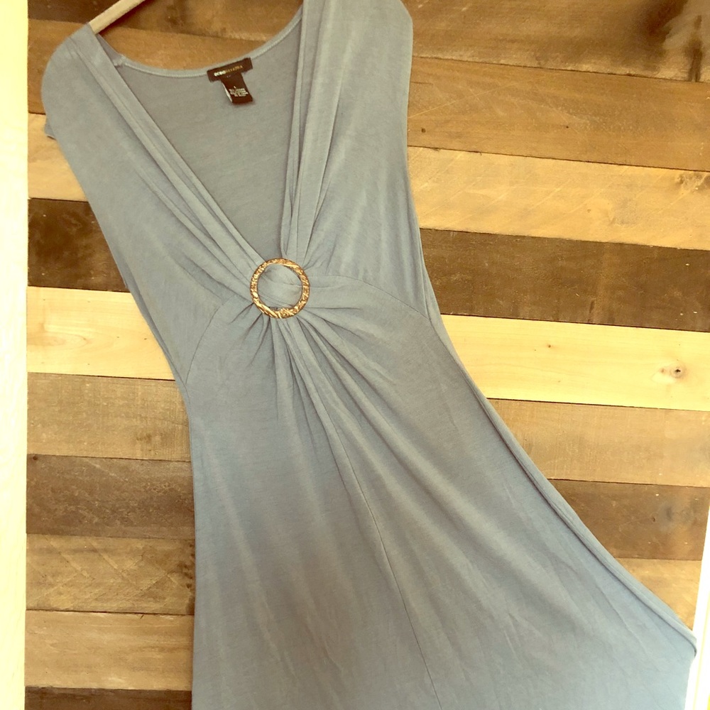Sleeveless Blue-Gray BCBG Dress - Size L